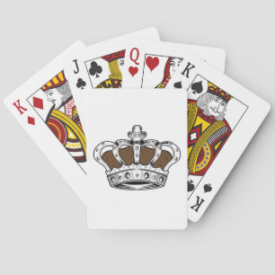 Crown - Brown Playing Cards