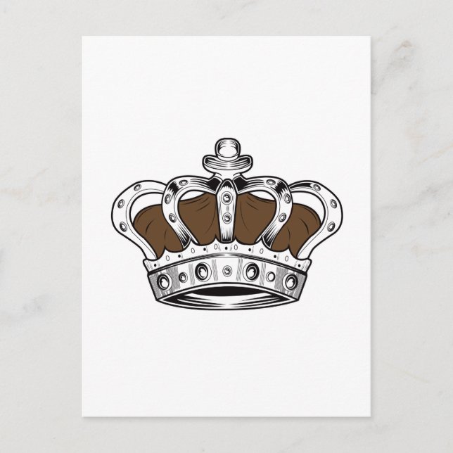 Crown - Brown Postcard (Front)