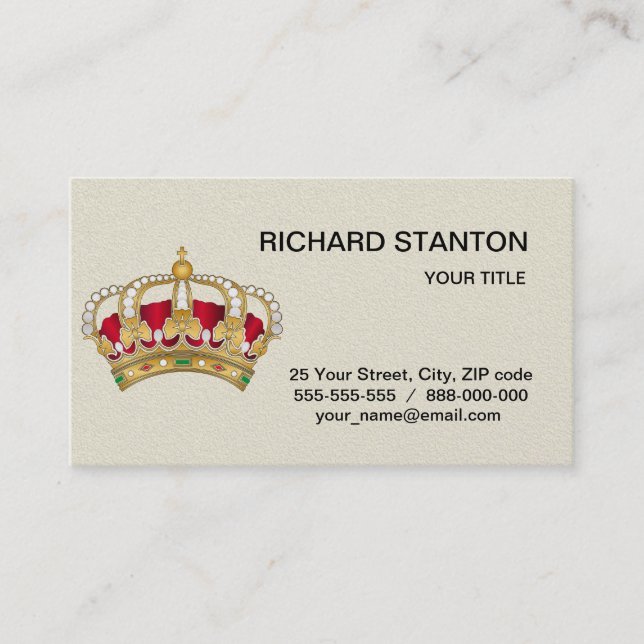 Crown Business Card (Front)