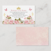 Crown Butterflies Floral Shower Books for Baby
