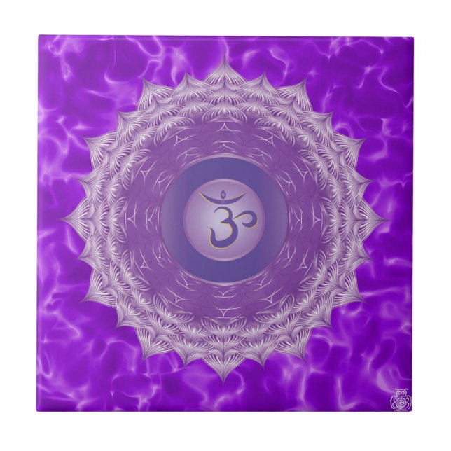 Crown Chakra Ceramic Tile (Front)