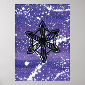 Crown Chakra - Dots One Poster