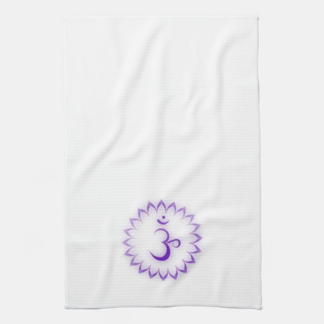 Crown Chakra Tea Towel (Vertical)