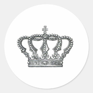 Crown Classic Round Sticker