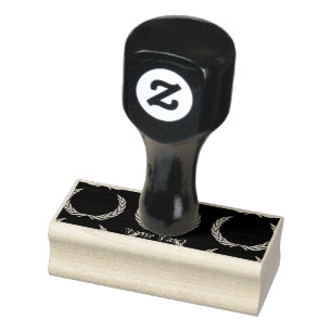 Crown Custom Image text Wood Art Stamp