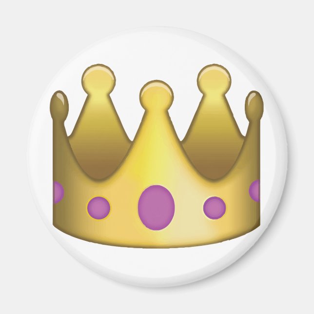 Crown emoji magnet (Front)