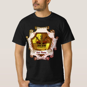Crown Family Crest Surname t-shirt