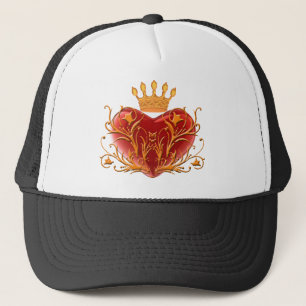 Crown Filigree Heart Hat