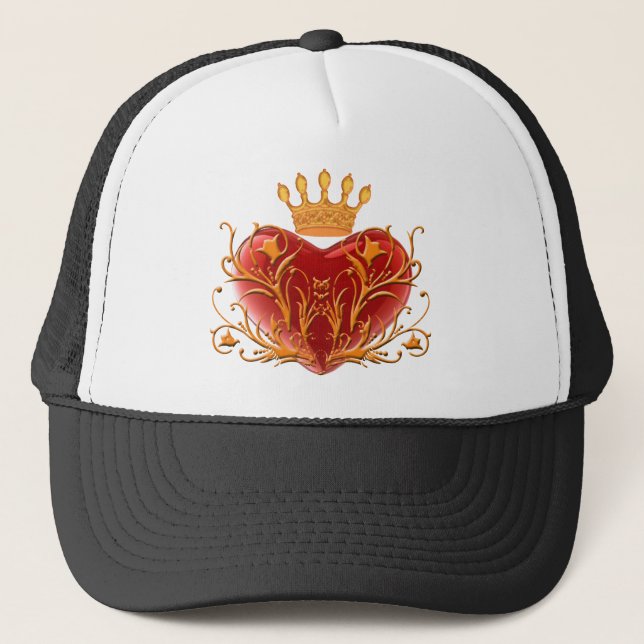 Crown Filigree Heart Hat (Front)