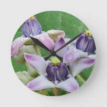 Crown Flower Wall Clock