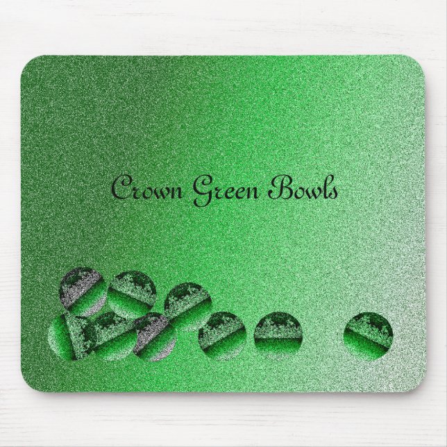 Crown Green Bowls Mouse Pad (Front)