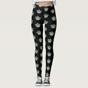 Crown - Green Leggings