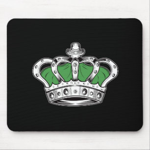 Crown - Green Mouse Pad