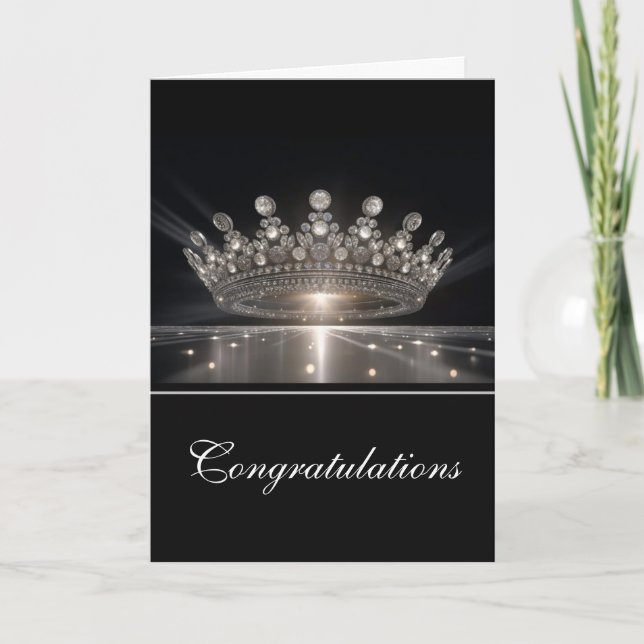 Crown Greeting Card-Congrats Card (Front)