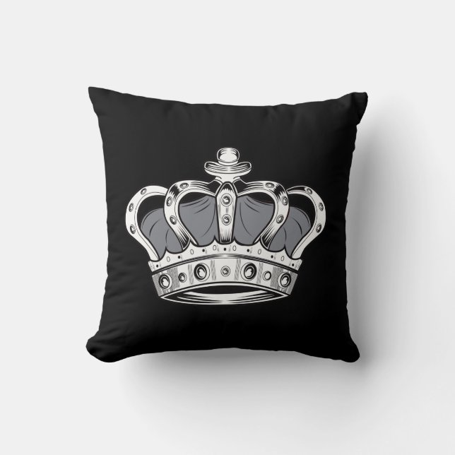 Crown - Grey Cushion (Front)