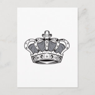 Crown - Grey  Postcard