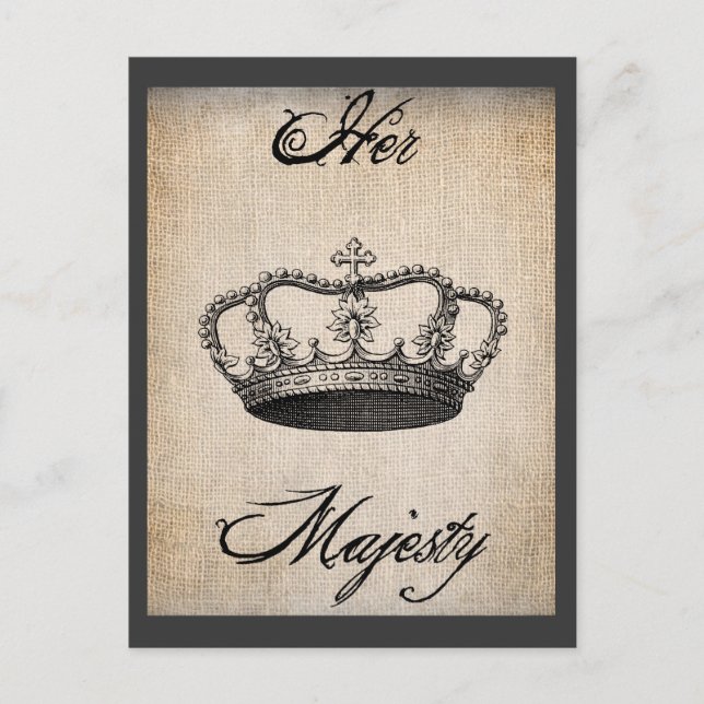 Crown_Her Majesty Postcard (Front)