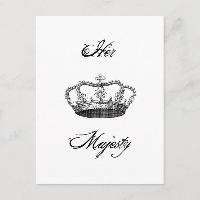 Crown_Her Majesty Postcard (Front)