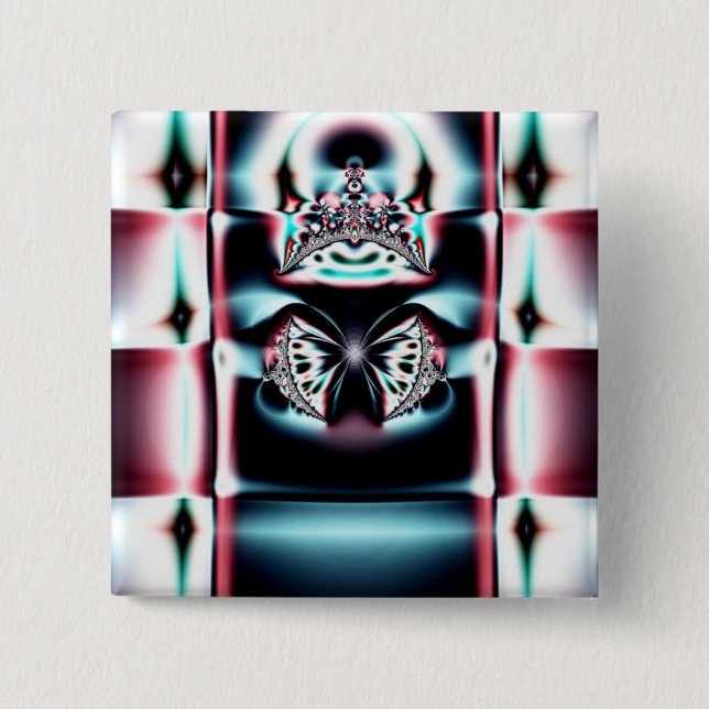 Crown Jewel 15 Cm Square Badge (Front)