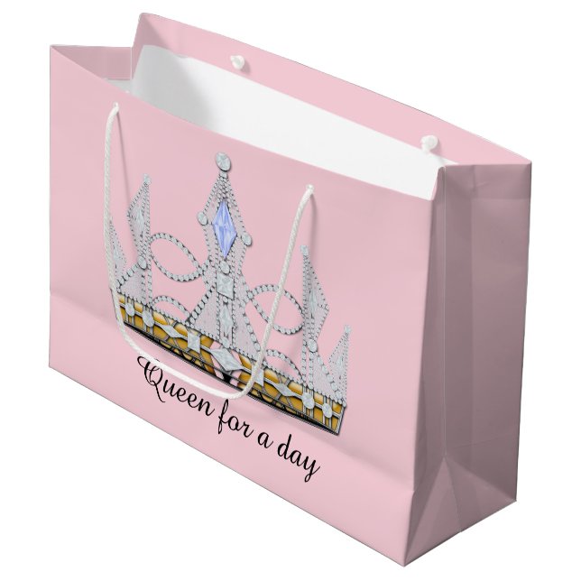 Crown Large Gift Bag (Front Angled)