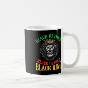 Crown Lion Black Father Black Leader Black King Da Coffee Mug