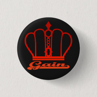 Crown logo 3 cm round badge