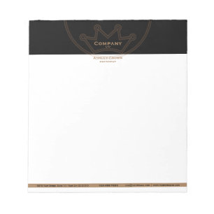 Crown Logo 5.5" x 6" Notepad