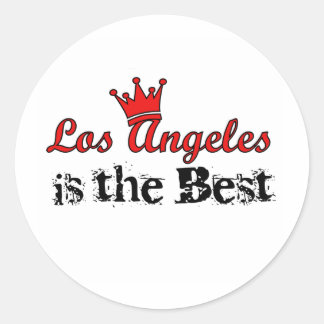 Crown Los Angeles Classic Round Sticker