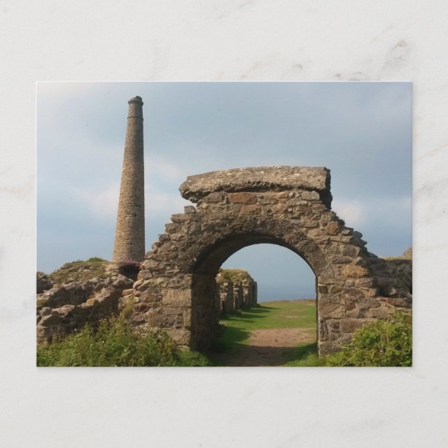 Crown Mines, Botallack, Cornwall, England. Postcard (Front)