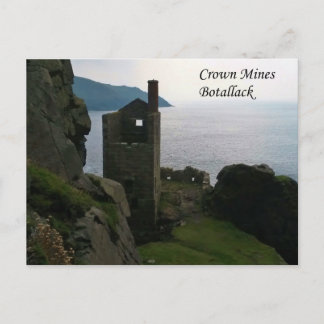 Crown Mines Botallack Cornwall England Postcard