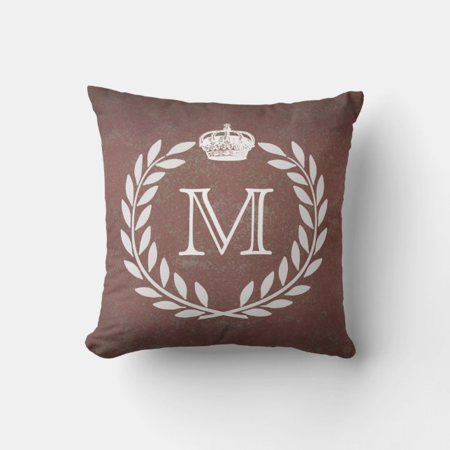 Crown Monogram Cushion (Front)