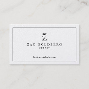 Crown Monogram Luxurious Business Card