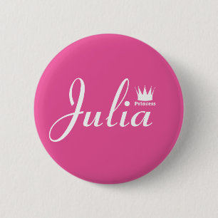Crown of Princess 6 Cm Round Badge