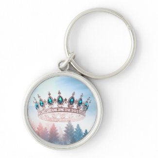 Crown Of Snow | Round Key Ring