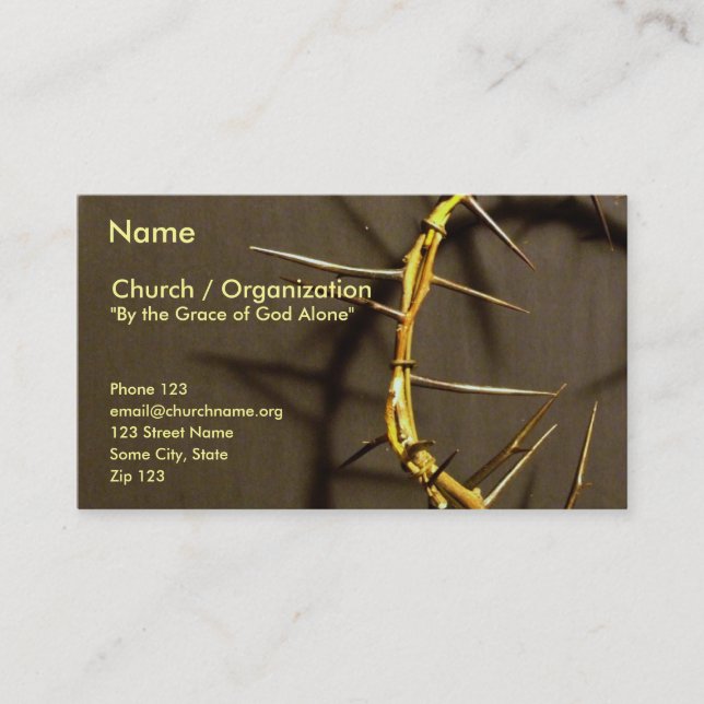 Crown of Thorns Card II (Front)