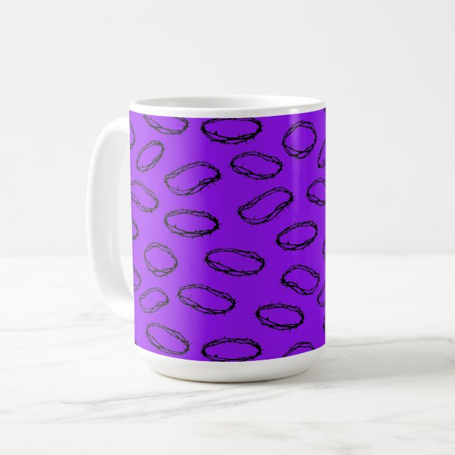 crown of thorns coffee mug (Front Left)