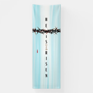 Crown of Thorns Cross Banner
