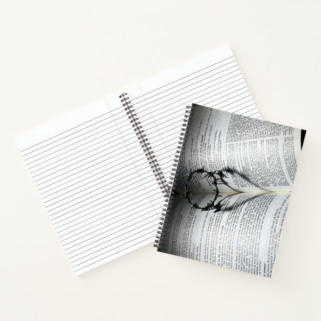 Crown of Thorns Heart and Bible Notebook (Inside)