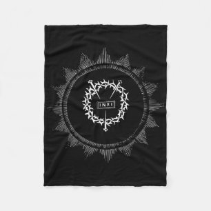 Crown Of Thorns Jesus Christ Inri Easter Crucifixi Fleece Blanket