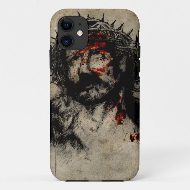 crown of thorns jesus ipod case (Back)