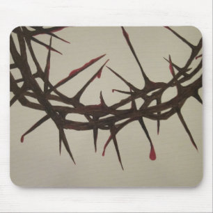 Crown of thorns mouse pad