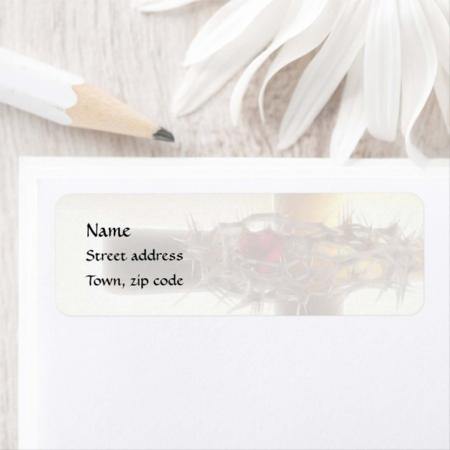 Crown-of-Thorns Return Address Label (Creator Uploaded)