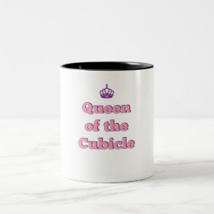 Crown Office Humour Cubicle Queen Two-Tone Coffee Mug