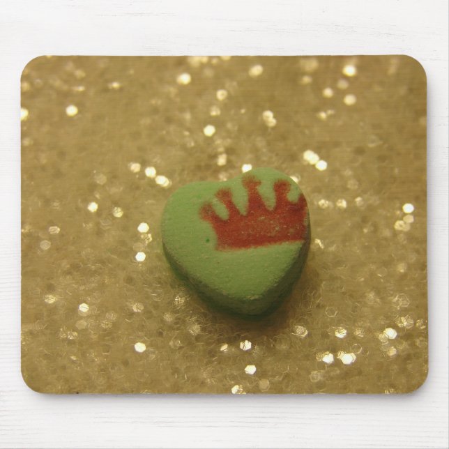 Crown on Heart Candy Mouse Pad (Front)