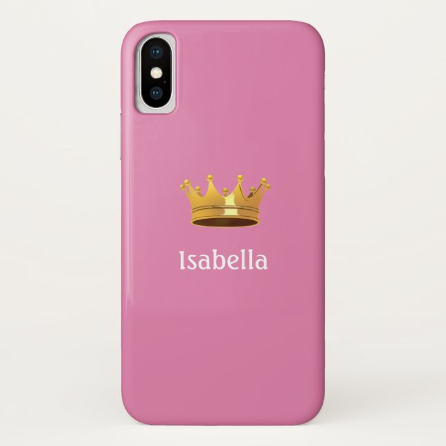 Crown on Rose Gold Case-Mate iPhone Case (Back)