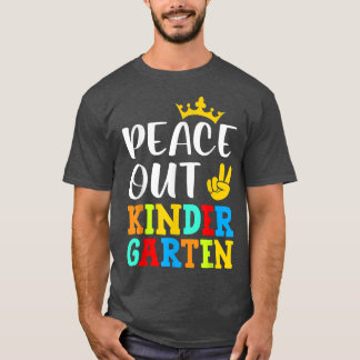 Crown Out Kindergarten Peace Kids Clothing Of Scho T-Shirt
