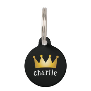 crown pet tag