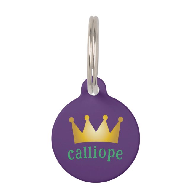 crown pet tag (Front)