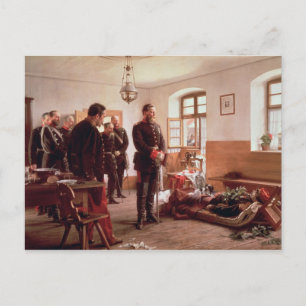 Crown Prince Frederick by the corpse Postcard