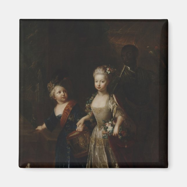 Crown Prince Frederick II with sister Magnet (Front)